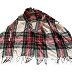 J.Crew plaid wrap blanket scarf cabin ore academia fall winter one size NWT Photo 3