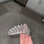 Rhinestone Tiara Princess crown Silver Photo 1