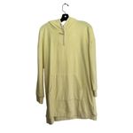 Outerknown  Women's Yellow Mock Neck Long Sleeve Hooded Sweatshirt Size Photo 2