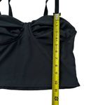 Kendalll & Kyrie Black/Blue Smocked Crop Top Women Size Small | 65 Photo 4