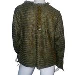 INC Metallic Lace Up Boucle Blazer Photo 6