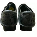 Alegria Algeria Den-435W Brenna embossed shoes flat black women slip on leather 38 (7.5) Photo 2