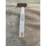 Free People  Blouse XS Gold Sequin Cropped Glam Swiftie New Years Bling Holidays Photo 6