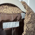 Liz Claiborne Animal Print Trench Coat Petite Photo 1