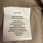 Luxology  Women's Dress Sz S Tan Khaki Beaded Neck Lightweight Mini Photo 7