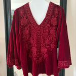 KYLA SEO Red Velvet Shirt Size M Photo 0