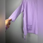 Lilly Pulitzer ELBA SWEATER Poncho Pullover Tassels Lilac Freesi Purple Photo 4