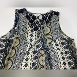 Sun & Shadow  Sleeveless Blouse Sheer Lace Back Size L Photo 3
