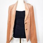 Reiss Peach Women’s Wool Velvet 2 Button Blazer Jacket Size Small Photo 0
