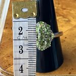 Natural Peridot Sterling Silver Ring Size 10 Green Photo 7
