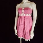 Lilly Pulitzer Pink & White Strapless Dress (2) Photo 1