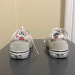 Vans Old Skool Strawberries π True White Canvas Leather Lace-Up Sneakers $79 VGUC Wmn 5 Rare HTF Photo 4
