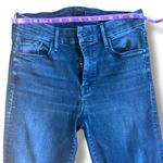Mother The Looker Ankle Fray Size 27 Night Hawk Black Designer Denim Photo 7