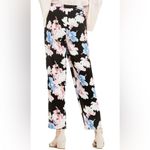 Vince Camuto  Black Floral Pants with Pink and Blue Photo 1