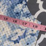 AGB Blue Floral Sleeveless Blouse Size M Photo 3