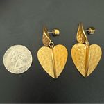 Kate Spade New York Worn Gold Metal Petal Drop Earrings 21g. Photo 5