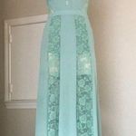 Sage green Rose Panel Lace Maxi Summer Dress Photo 0