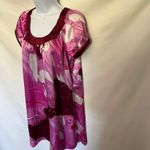 Vertigo Paris  Y2K Satin Babydoll Mini Dress XS Fairy Grunge Abstract Retro Bow Photo 5