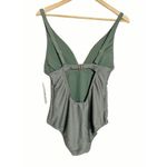 Rachel Roy Army Green Ribbed One Piece Plunge Swimsuit Size Large Photo 5