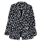 Jessica London BLACK WITH WHITE COW PRINT SPECKLES 12W TALL Photo 0