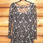 Mac Duggal NWT 12360 Illusion Long Sleeve A Line Gown Black 2 Photo 7