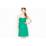 J.Crew  Womens Dress 16‎ Green Strapless Silk Cocktail Prom Homecoming Taryn NEW Photo 1