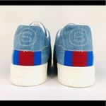 Stella McCartney  Embroidered Denim Logo Sneakers Photo 3