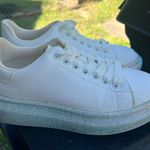 Rhinestone White Shoes Size 8 Photo 0