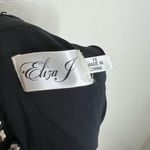 Eliza J Top 10 Black Jeweled Neck Beaded Halter Pleated Evening Elegant Party Photo 8