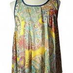 Pretty Angel Women's Yellow Multi Pattern Sleeveless Round Neck Tunic Top Size M Size M Photo 0