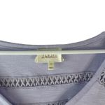 Anthropologie Delletta Women's Size Small Light Blue Blouse Cottage Rayon Light Photo 5