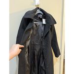 Kimi + Kai Over Coat Black Hooded Pockets Size XS Walking Wool Photo 7