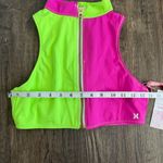 Love Shack Fancy NEW  x Hurley Solid Blocked High Neck Bikini Top M Photo 7