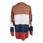 Madewell  Striped Baxter Alpaca Tunic Sweater Top Medium Colorblock Photo 6