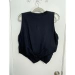 Vintage New Identity Vest Medium Black Patchwork Whimsygoth Punk Indie 80s Photo 2