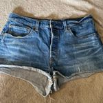Levi's Levi’s 501 Button Fly High Rise Denim Jean Shorts cut Off Medium Wash Size 31 Photo 2