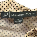 Adrianna Papell  Sleeveless Ruffled Cap Sleeve In Champagne Small Dot Womens M Photo 7