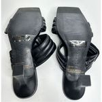 Abound  Sandals Womens Size 7 Qarly Heeled Black Square Toe Slip On Open Toe Heel Photo 8