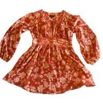 Lulus Floral Orange Dress Photo 0