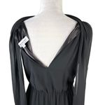 Ceremony by Joanna August Black Maxi Dress M Scarf Special Occasion Size M Photo 6