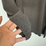 Eileen Fisher 100% Wool Taupe Open Front Cardigan Sweater Sz Small Side Slits Photo 8