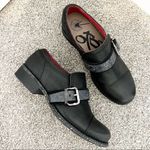 OTBT  Straggler Leather Oxford Heel Shoes in Black Casual Academia Women's Size 6 Photo 0