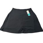 Girlfriend Collective  Size M Alice High Rise Performance Skirt Skort Black NWT Photo 2