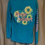 Bless Your Heart Long Sleeve Southernology Sassy Tee Blue Photo 0