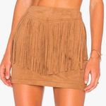 JACK Faux Suede Fringe Skirt  Photo 0