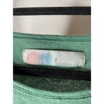 Free People  FP Beach Women's Small Ruffle T-Shirt Top Green Boxy Boho Flutter Photo 2