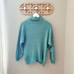 American Eagle Outfitters Pullover Turtleneck Knit Sweater Green/Blue Sz Small Photo 5
