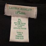 Laura Ashley  Black Tiered Ruffle Cardigan Eye Hook Top Closure Jacket Petite L Photo 7