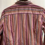 Robert Graham  Colorful Stripes Button Down Blouse - Size Medium Photo 6