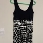 Boden USA Boden Elegant Black and White Patterned Dress 6 Photo 4